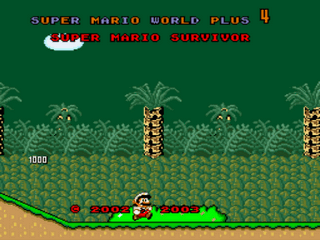 Super Mario World Plus 4 - Super Mario Survivor Title Screen
